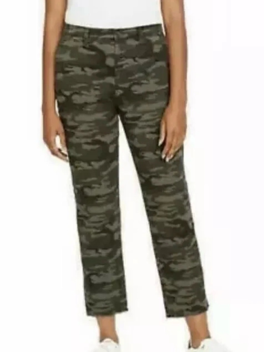 BUFFALO Women’s Stretch Green Camouflage Utility Pants Capri Size 8/29
